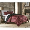 thumbnail image 1 of Micro Flannel Reverse to Sherpa Comforter Set, King, Buffalo Check Red, 1 of 2