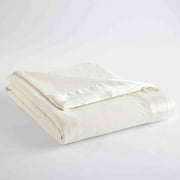 Micro Flannel -Size All Lightweight Sheet Blanket, Machine Wash & Dry, No Pilling, 90Lx66w, Ivory