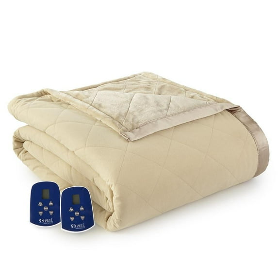 Micro Flannel® to Ultra Velvet® Electric Heated Blanket