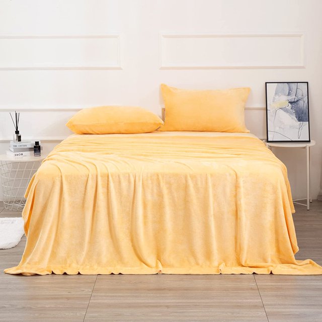 Micro Fleece Sheets Set Queen Size \u2013 No Pilling and Extra Soft Bed