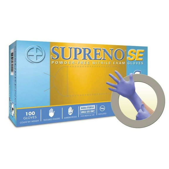 Ansell Microflex SU-690 Disposable Nitrile Gloves, Latex-Free, Powder-Free Glove