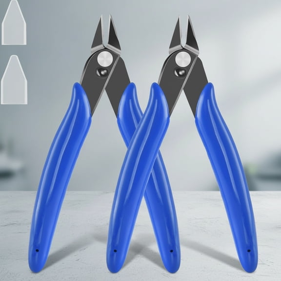 Micro Flush Cutter, Small Wire Cutters Spring Loaded Cutting Pliers, Wire Cutters for Jewelry Making, Soft Copper Wire, Floral, Electronics, Model Craft, Heating Wire, 3D Print