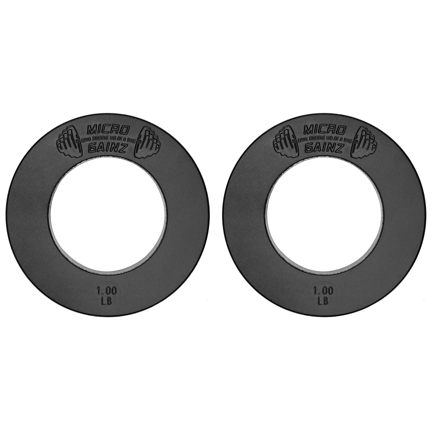 Micro Gainz Calibrated Fractional Weight Plates Pair of 1LB Plates For