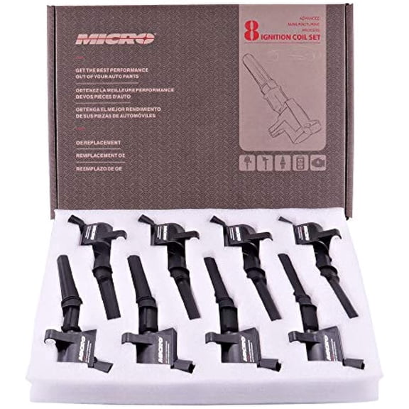 Micro Ignition Coils Compatible with 1997-2004 Ford Expedition 5.4L V8 Replacement for DG508 DG457
