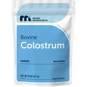 Micro Ingredients Bovine Colostrum Powder, 8oz 227 Servings | Colostrum Supplement for Gut Health & Immune Support* | Unflavored & Instant Dissolve