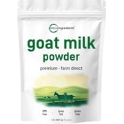 Micro Ingredients Goat Milk Powder, 2lb 32oz | Grass Fed Source, Australian Farm Derived, Pet Friendly, No Additives