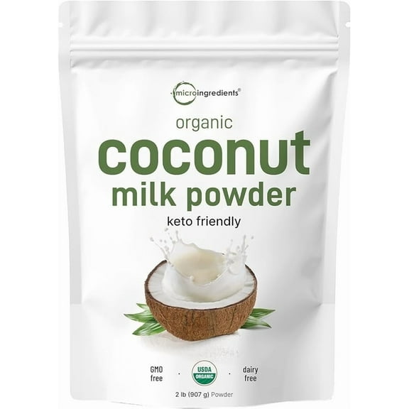Micro Ingredients Organic Coconut Milk Powder, 2 Pound (32 Ounce)
