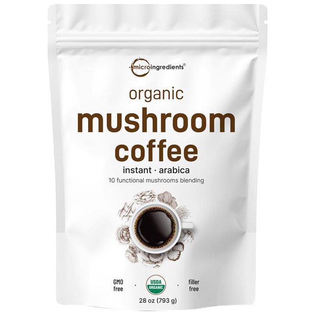 Micro Ingredients Organic Mushroom Coffee Powder Premium Arabica
