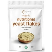 Micro Ingredients Organic Non-Fortified Nutritional Yeast Flakes, 2lb (32oz) | Vegan Cheese Substitute, Non-GMO, Gluten Free - rated 5 stars from 3 reviews
