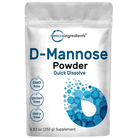 Micro Ingredients Pure D-Mannose Powder, 8.8 Ounce | Quick Water Soluble, Urinary Tract & Bladder Health Support
