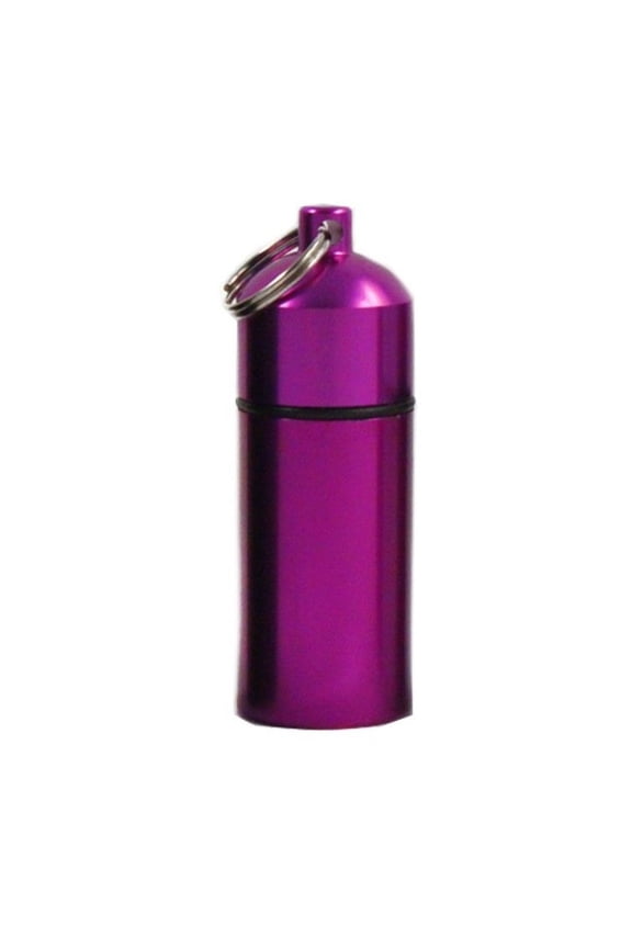 Micro Key Chain Waterproof Compartment Portable Storage Container, Pink