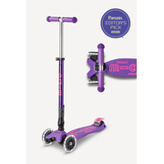 Micro Kickboard Maxi Deluxe Foldable LED Kids Kick Scooter, 3-Wheel, Ages 5-12