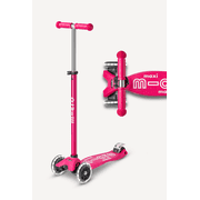 Micro Kickboard Maxi LED Kids Kick Scooter, 3-Wheel Light-Up Wheels, Adjustable, Ages 5-12