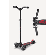 Micro Kickboard Maxi Deluxe Pro LED Kids Kick Scooter, 3-Wheel Wide Wheels, Ages 5-12