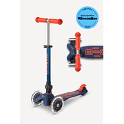Micro Kickboard Mini Deluxe Foldable LED Kids Kick Scooter, 3-Wheel, Ages 2-5