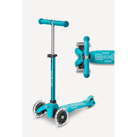Micro Kickboard Mini LED Kids Kick Scooter, 3-Wheel Light-Up Wheels, Adjustable, Ages 2-5