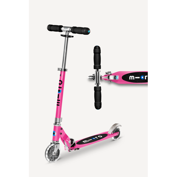 Micro Kickboard Sprite LED 2-Wheel Scooter with Adjustable Handlebars, Foldable