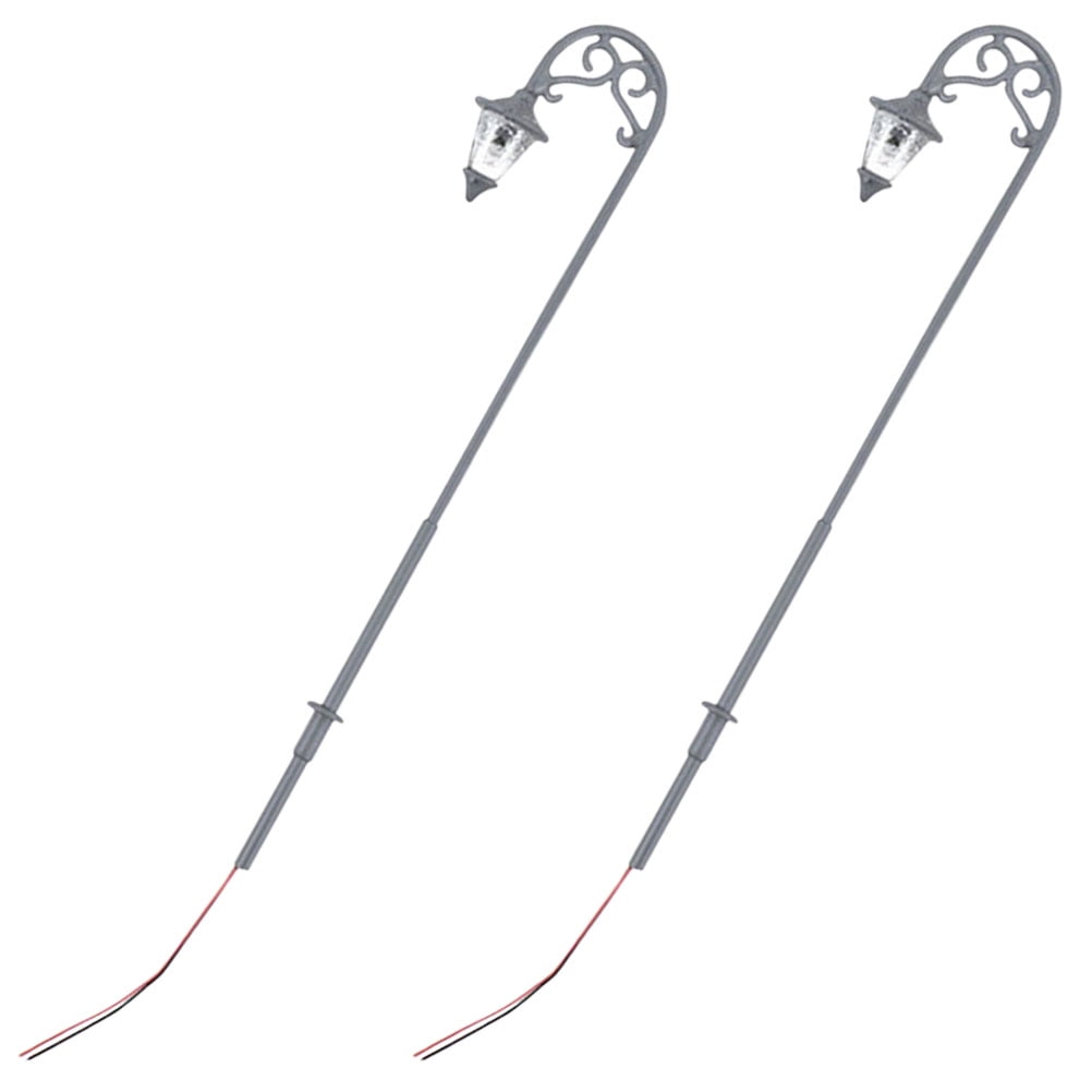 Micro Landscape Garden Mini Lamp Statue Miniature Train Toy Street