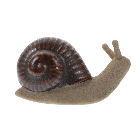 Beaupretty Terrarium Figurines Micro Landscape Snail Ceramic Miniature 1Set