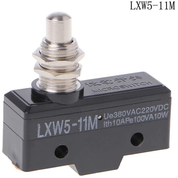 Micro Limit Switch Momentary Push Button Switch Ac 380V 10A 3 Screw Terminals No+Nc Conatact Momentary Limit Switch Lxw5-11M