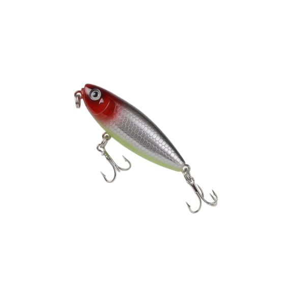 Micro Lure Fishing Bait Floating Stick Baits Fish Shape Metal Jig for Freshwater Small Fish White Bass Bluegill Perch Trout 2 Pack Streamline Design for Shore and Boat Use