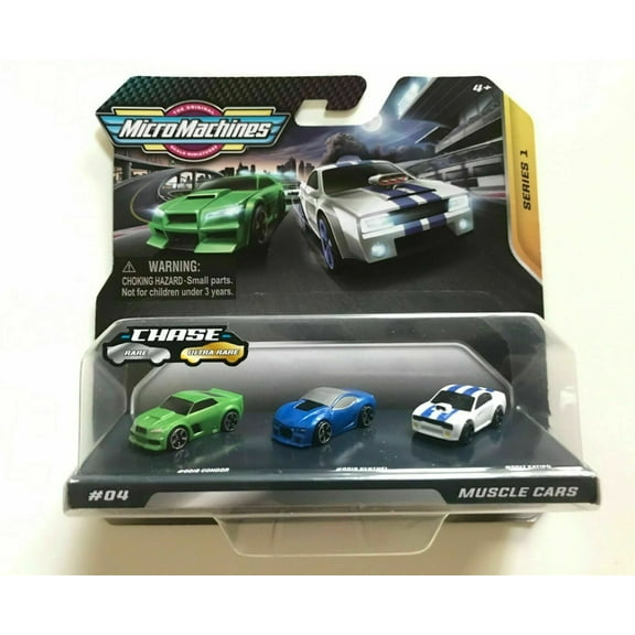Micro Machines Chase Rare/Ultra Rare Muscle Cars 3pk