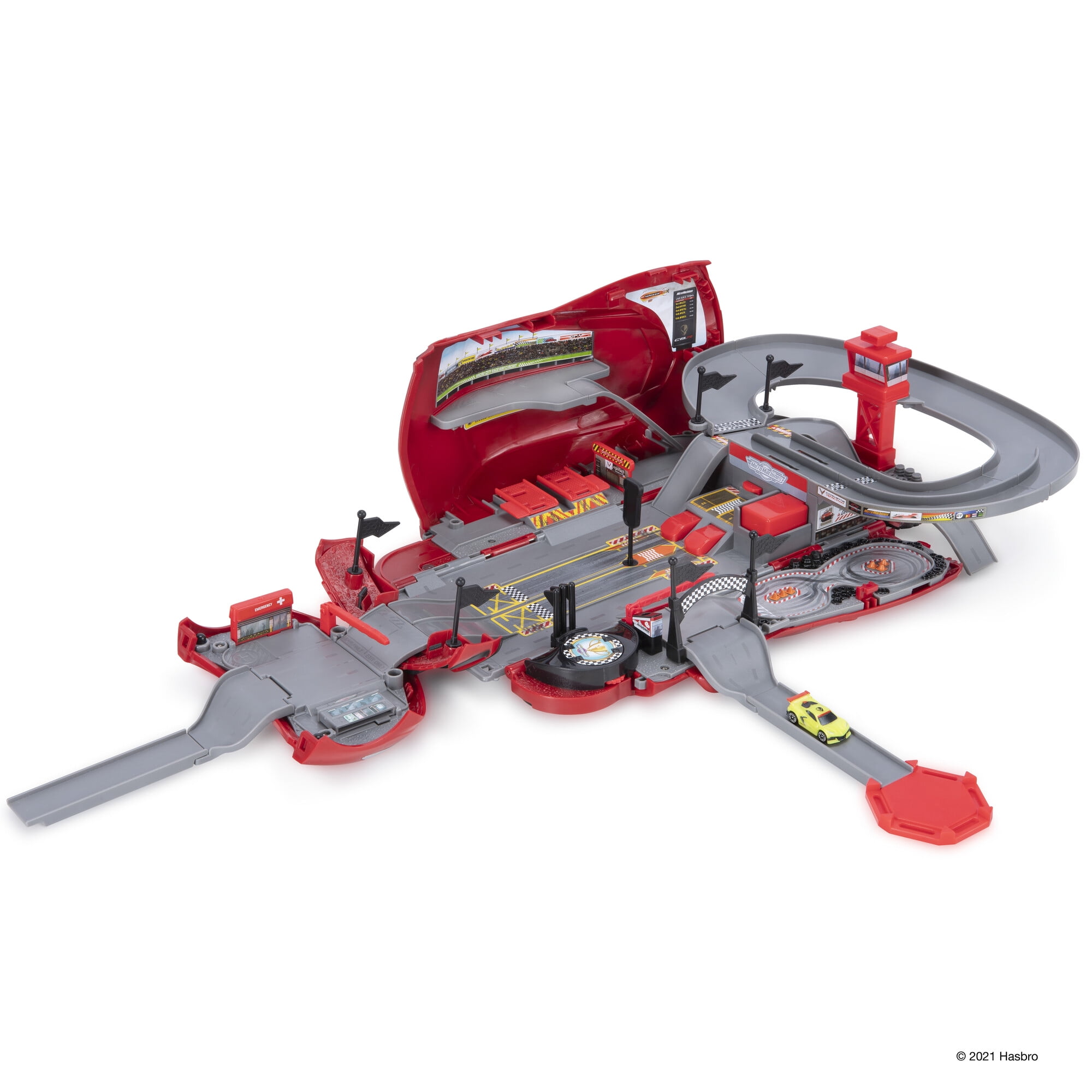 Micro Machines Corvette Raceway Transforming Corvette into Raceway Playset  - Toy Cars for Kids and Collectors - Collect Them All -  Exclusive