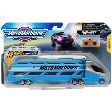 Micro Machines Mini Vehicle Hauler Series 4 Blue