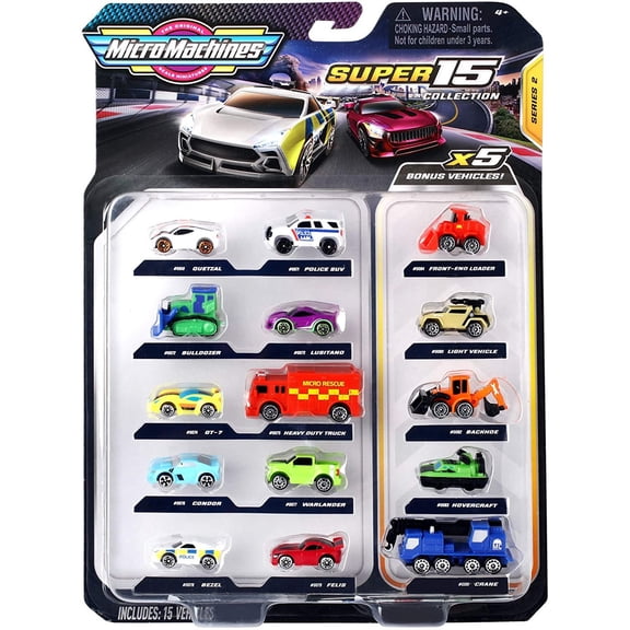 Micro Machines Series 2 Super 15 Collection Vehicle 15-Pack