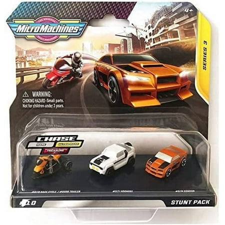 Micro Machines Stunt Pack Series 3 #10 Race Cycle & Trailer Hognose Condor
