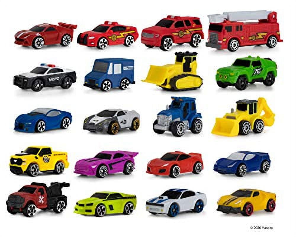 Micro Machines Super 20 Pack - Toy Car Collection, Features 20 Exclusive  Vehicles (Tractor, Police Car, Tow Truck, Backhoe, Bulldozer, Mail Truck 