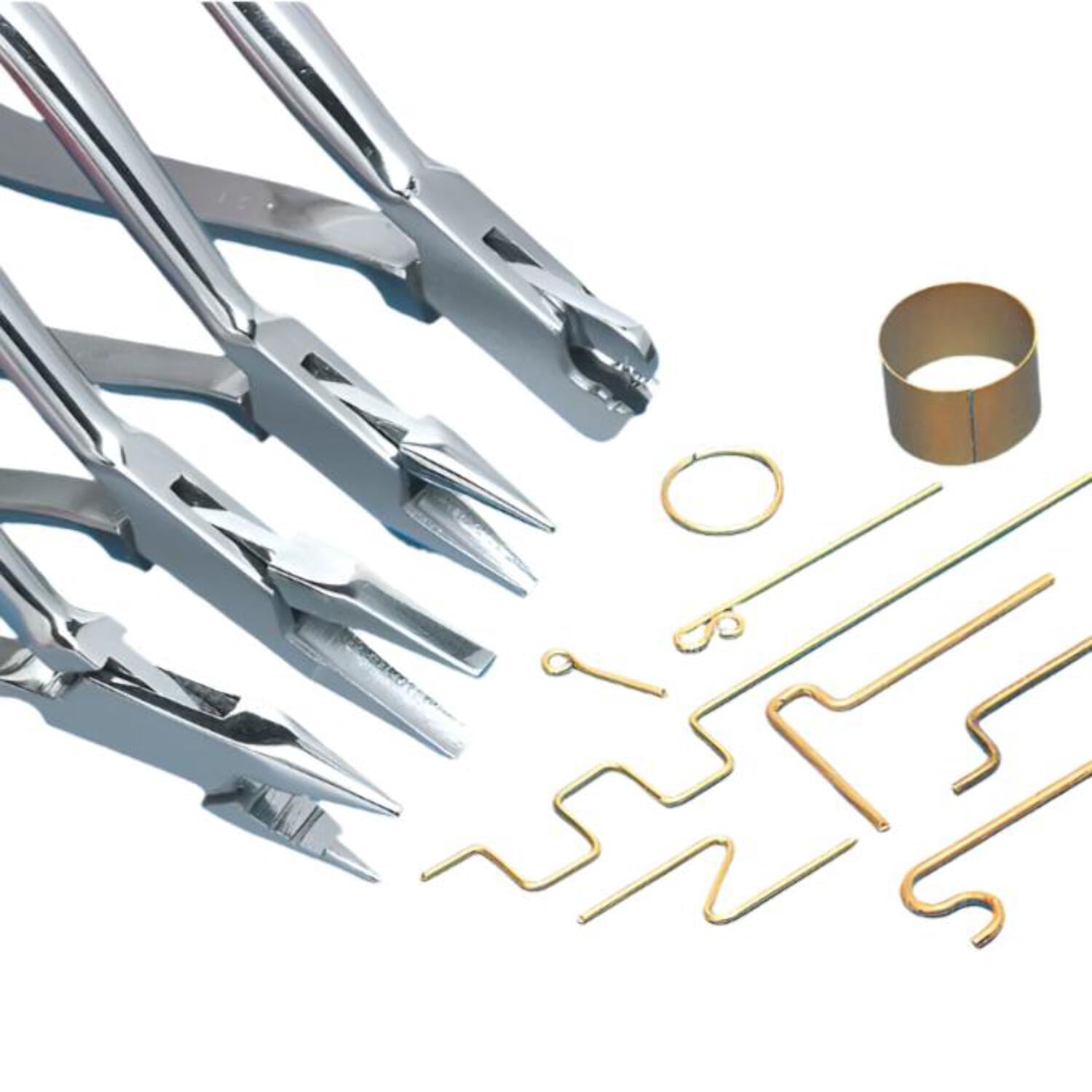 Micro-Mark 5-Piece Slim Line Metal Forming Pliers Set - Stainless Steel Jewelry & Model Making Tools