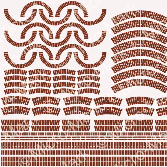 Micro-Mark Aged Factory Brick Details, O Scale - 4pk