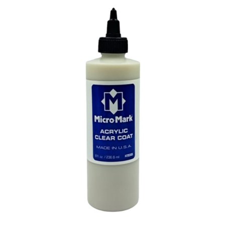 Micro-Mark Clear Coat Acrylic Paint, 8oz