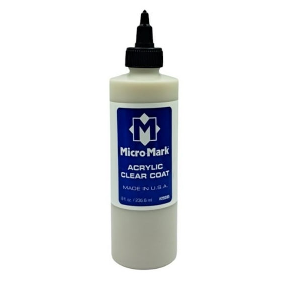 Micro-Mark Clear Coat Acrylic Paint, 8oz