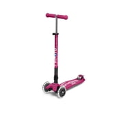 Micro Kickboard Maxi Foldable LED Kids Scooter, Ages 5 12, 3-Wheel, Light-Up Wheels