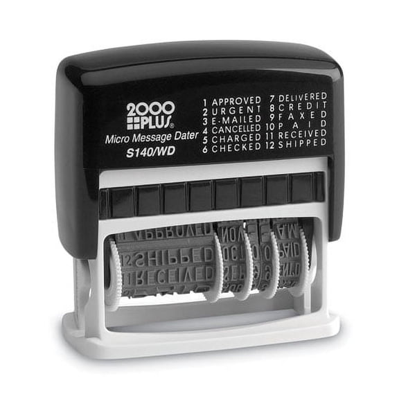 Micro Message Dater, Self-Inking | Bundle of 2 Each