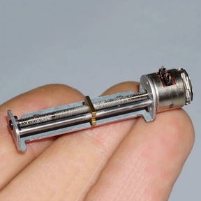 Micro Mini 10mm Precision Screw Stepper Motor 2-Phase 4-Wire Stepping Motor 32mm Stroke Linear Slider Actuator Metal Nut