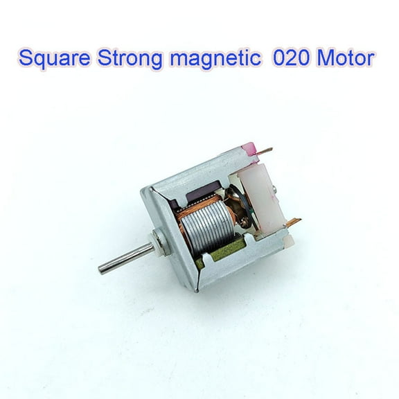 Micro Mini 18*18mm Square Small 020 Motor DC 1.5V-6V 3V 3.7V High-Speed Strong Magnetic Engine DIY RC Slot Car Toy Train