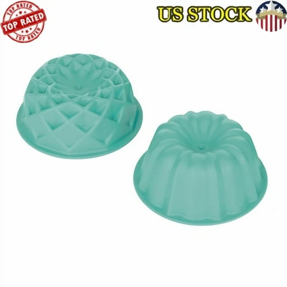Micro Mini Bundts Pan Cake Molds Microwave & Dishwasher Safe Bpa-Free 1 Cup New
