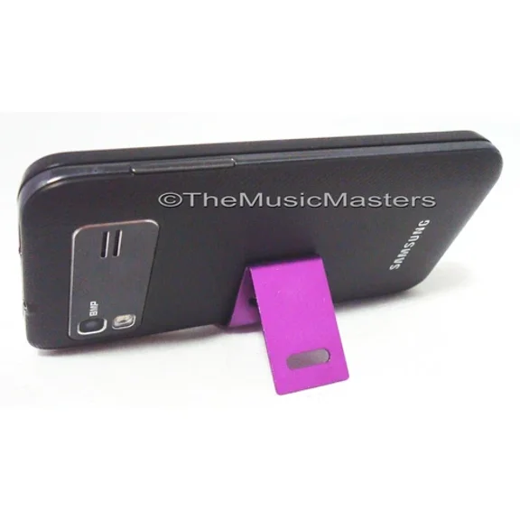 Micro Mini Cell Phone Smartphone Display Stand Holder Cradle "Mean Smile" Purple