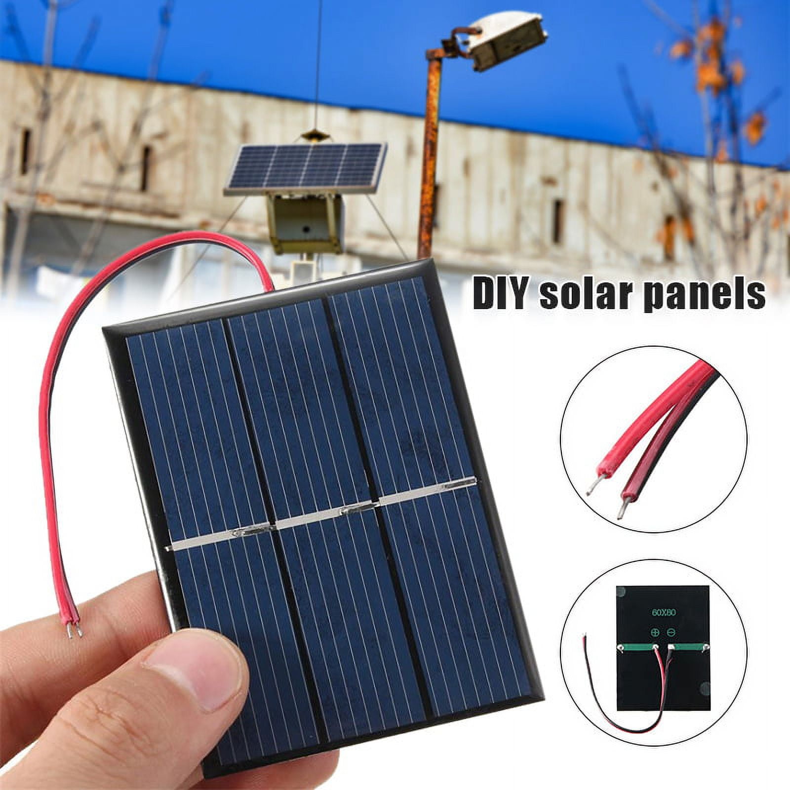 Micro Mini Solar Cells Compact 80 x 60mm Solar Panels Power Home DIY