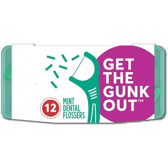 Micro Mint Dental Floss Picks with Travel Case (Color may vary)