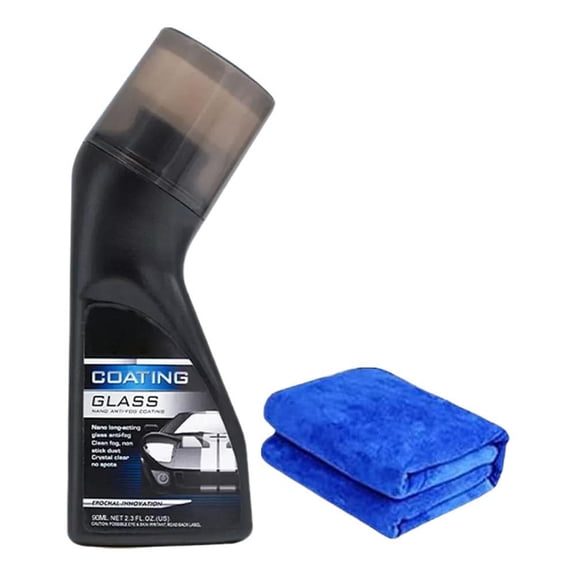 Micro-Molecular Anti-Fog Coating Agent Wiper, Magic Gem Anti-Fog Coating, Anti Fog for Car Windshield, Magic Gem Coating Glass with Applicator for Car Windshield, Windows, Mirrors, Glasses