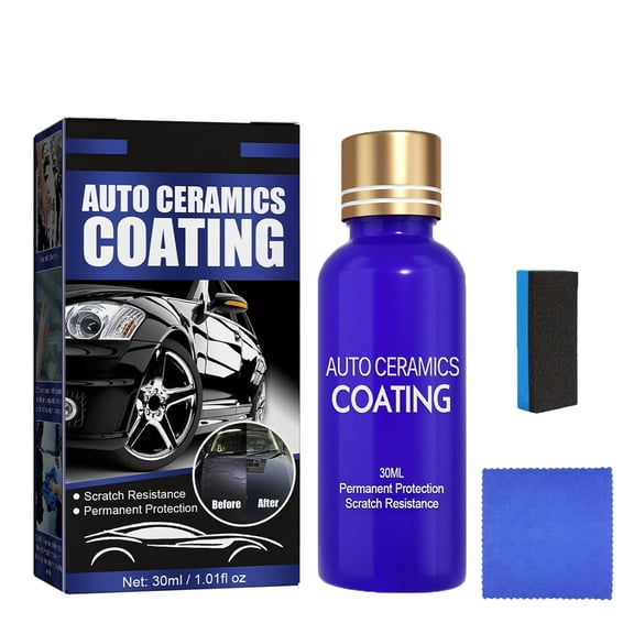 Micro-Molecule Crystal Coating Restoration Care Agent,2025 High Gloss Ceramic Car Coating Kit,Crystal Coating for Car Plastic,Scratch Repair Auto Ceramics Coating for Car (1set)