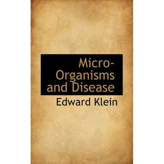 Micro-Organisms and Disease Paperback