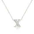 thumbnail image 1 of Micro-Pave Initial X Pendant, 1 of 1