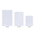 thumbnail image 1 of Micro Plush Collection 100% Polyester  3 Piece Set (17' x 24' | 21' x 34' | 24' x 40') Bath Rug Set in White, 1 of 1