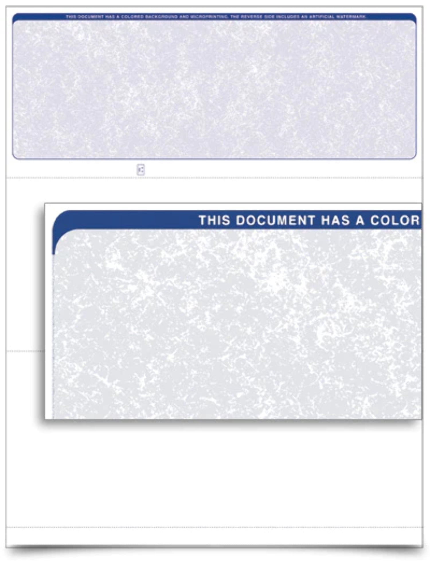 VersaCheck Business ValueChex Blank Check Paper - Form #1000 - Blue ...