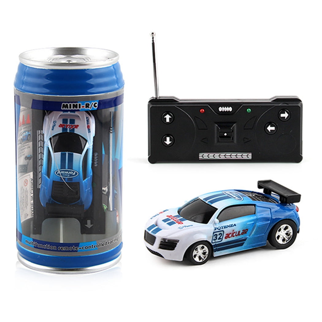 Micro Racing Car Set Rechargeable Funny Mini RC Car Remote Control Car with  Can